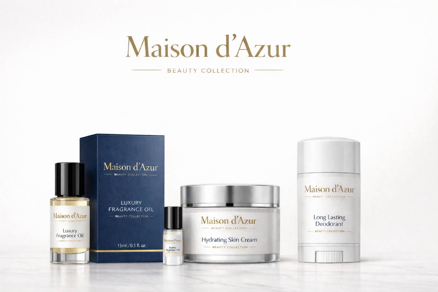 Maison D Azur Beauty collection ( cosmetiques , musc Parfums  haut de gamme  )
