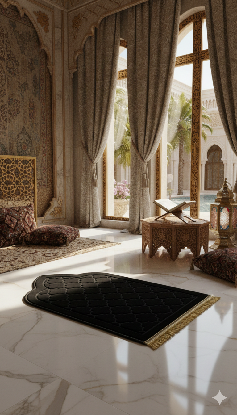 Tapis de prière et tasbih