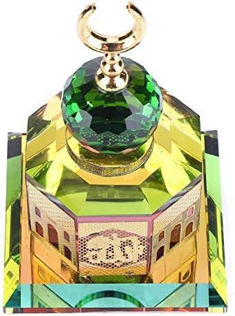 Élégante décoration islamique en cristal inspirée de la Kaaba, idéale pour la maison, le bureau ou comme cadeau.   : Elegant crystal Kaaba-inspired decoration, perfect for home, office, or as a meaningful gift.