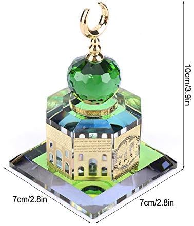 Élégante décoration islamique en cristal inspirée de la Kaaba, idéale pour la maison, le bureau ou comme cadeau.   : Elegant crystal Kaaba-inspired decoration, perfect for home, office, or as a meaningful gift.
