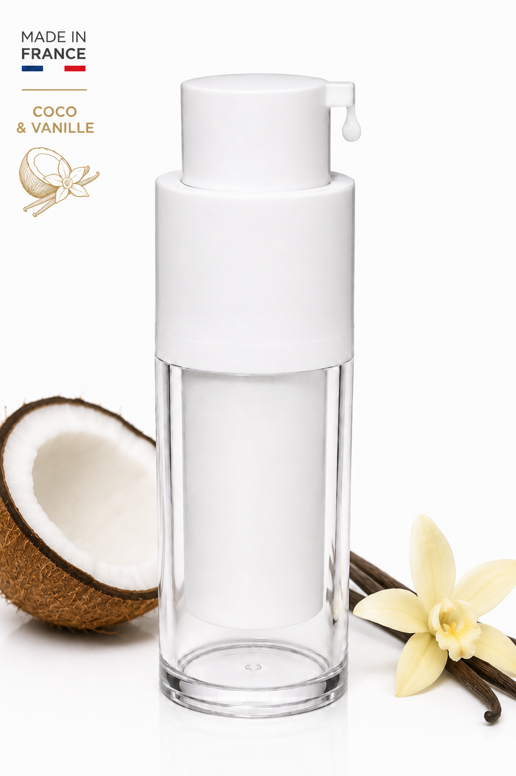 Beautiful musk tahara ,musc Tahara,cadeaux (Coconut Vanilla & White Musk, 15g) MADE IN FRANCE