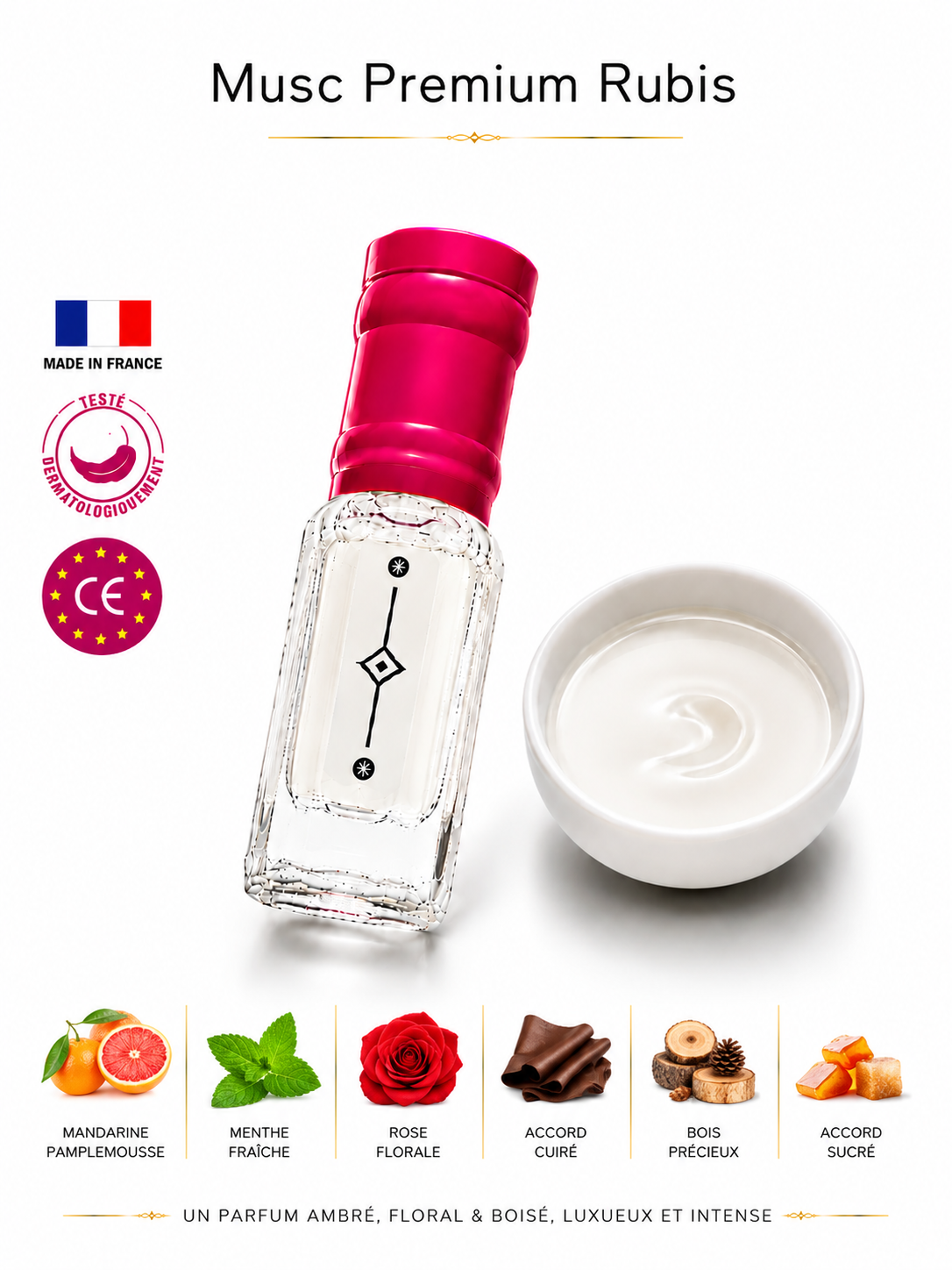 Beautiful musk tahara PREMIUM,ramadan,cadeaux,musc (MUSC ROUGE 540 PREMIUM) 3 ML