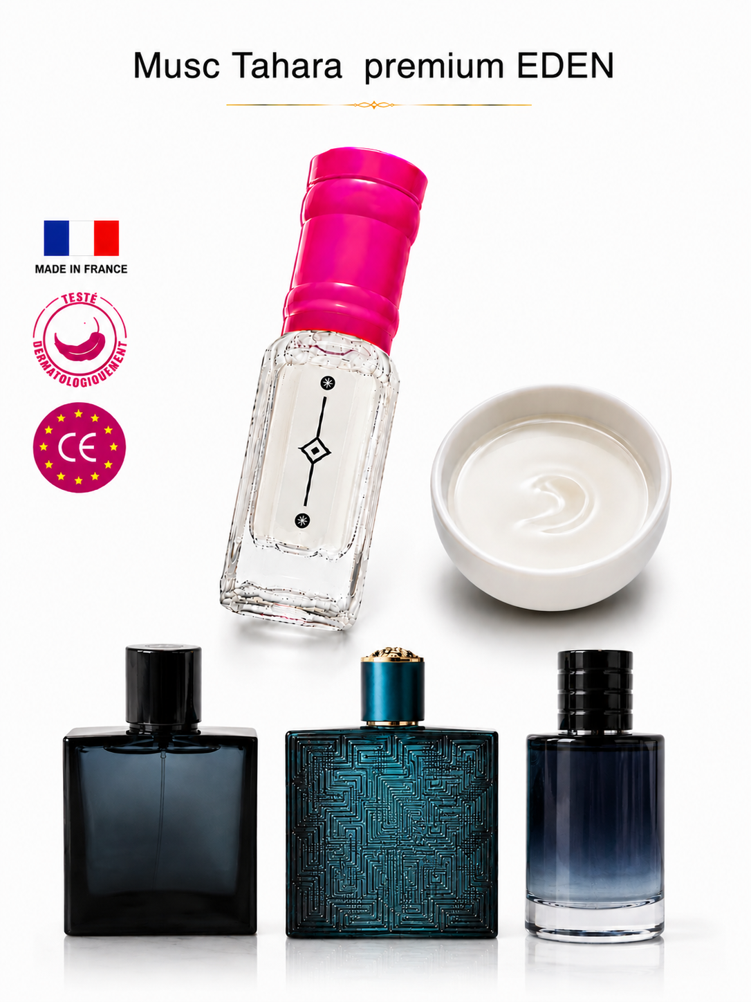 Beautiful musk tahara PREMIUM musc,ramadan,cadeaux (BLEU ELIOS EDEN),3 ML MADE IN FRANCE
